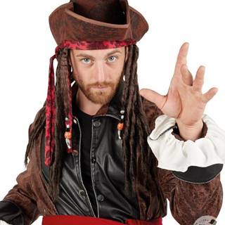 Ptit Clown  Pirátský klobouk s vlasy a šátkem Jack Sparrow značky Ptit Clown
