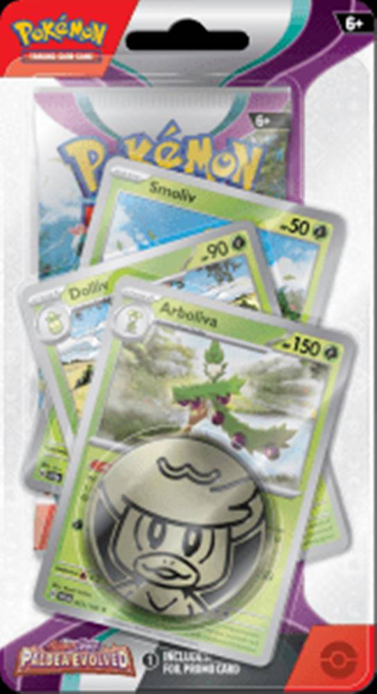 Pokémon  Zberateľské kartičky TCG: SV02 Paldea Evolved - Premium Checklane Blister Smoliv značky Pokémon