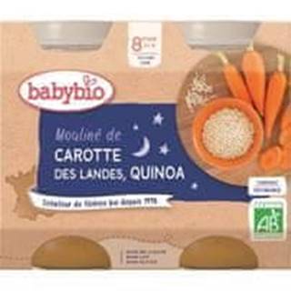Babybio  Večerné menu mrkvovej moulinej a quinoa 2x 200 g značky Babybio