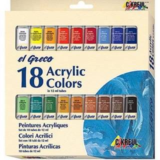 KREUL  Sada Akrylová farba EL GRECO,  24 farieb,  12 ml v tube značky KREUL