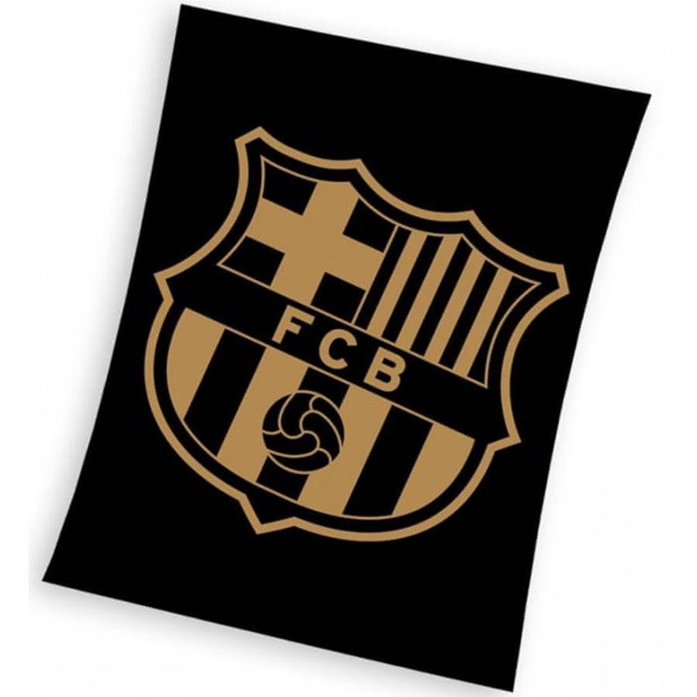 Carbotex  Futbalová fleecová deka FC Barcelona - Gradient Black značky Carbotex