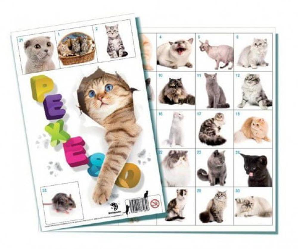 Greatstore  Pexeso Kočky společenská hra 32 obrázkových dvojic značky Greatstore