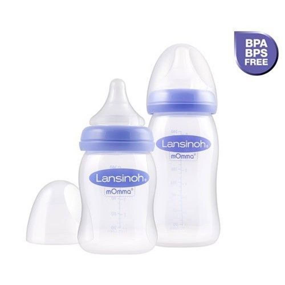 Lansinoh  Dojčenská fľaša 240ml DUOPACK s NaturalWave TM cumlíkom (M) značky Lansinoh