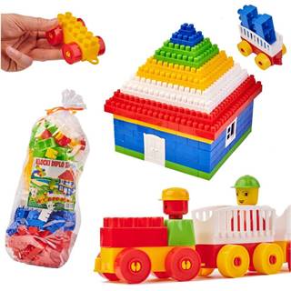 Aga DIPLO 3D stavebné plastové kocky pre deti 233 ks
