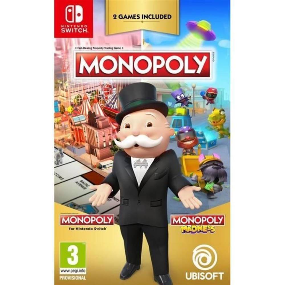 VERVELEY  Kompilácia hry Monopoly Classic + Madness Game Switch značky VERVELEY