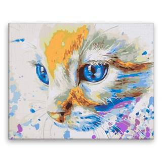 Malujsi Maľovanie podľa čísel - Modré oči - 100x80 cm,  bez dreveného rámu