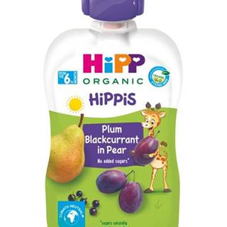 HiPP  BIO 100% ovocia Hruška-Čierne ríbezle-Slivka 6 x 100 g značky HiPP