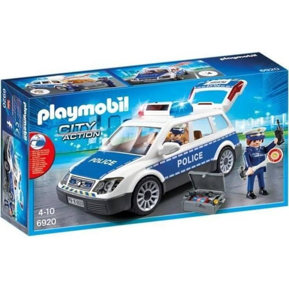 Playmobil   6920,  Mesto,  Policajné auto s lampou a sirénou značky Playmobil