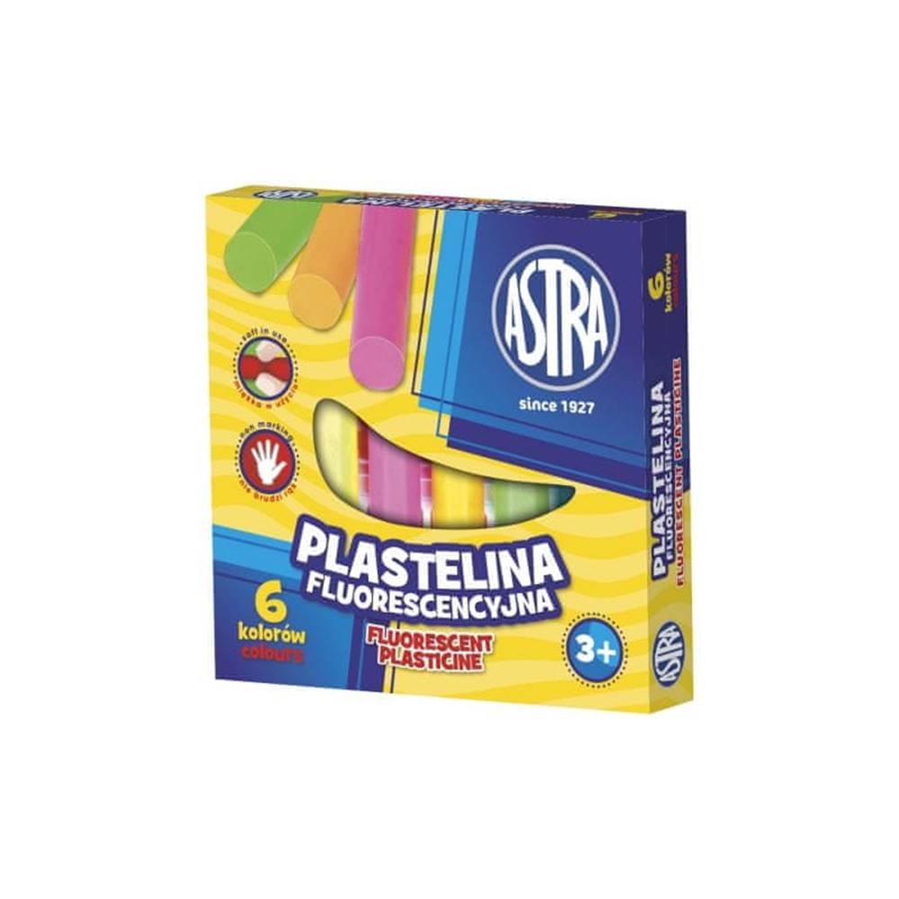 Astra  Plastelína neónová 6 farieb,  83811906 značky Astra