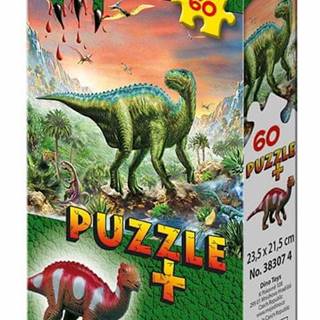 Dino Toys Puzzle Dinosaury 23, 5x21, 5cm 60 dielikov + figúrka 6 druhov