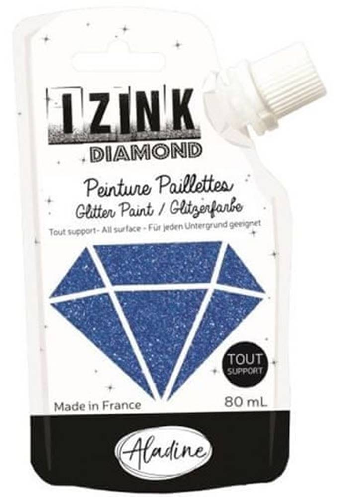  IZINK diamantová farba 80 ml / tmavomodrá