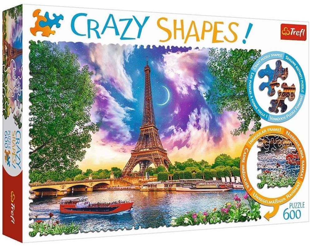 Trefl  Crazy Shapes puzzle Obloha nad Parížom 600 dielikov značky Trefl