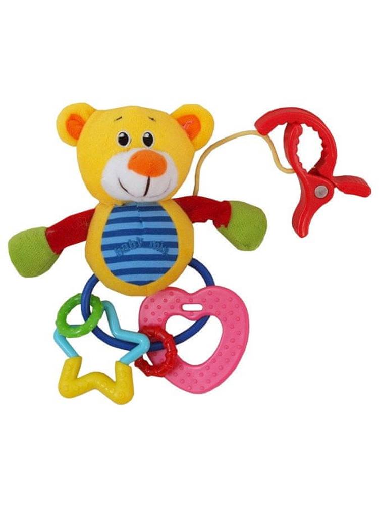 Baby Mix  Plyšová hračka s hrkálkou medveď značky Baby Mix