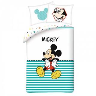 Jerry Fabrics Bavlnené obliečky Mickey Hello 004 140x200 + 70x90 cm