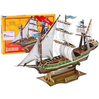JOKOMISIADA  3D Puzzle loď Mystic,  129 dielov značky JOKOMISIADA