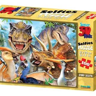 Prime 3D  Puzzle Dinosaurie selfie 3D 100 dielikov značky Prime 3D