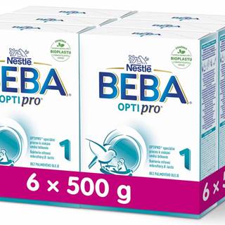 BEBA  OPTIPRO 1 počiatočné dojčenské mlieko,  6x500 g značky BEBA