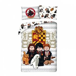 Jerry Fabrics Bavlnené obliečky Harry Potter Rokfortská Škola 140x200 + 70x90 cm