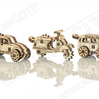 Wooden city  3D puzzle mini sada Widgets: Historické vozidlá 35 dielikov značky Wooden city